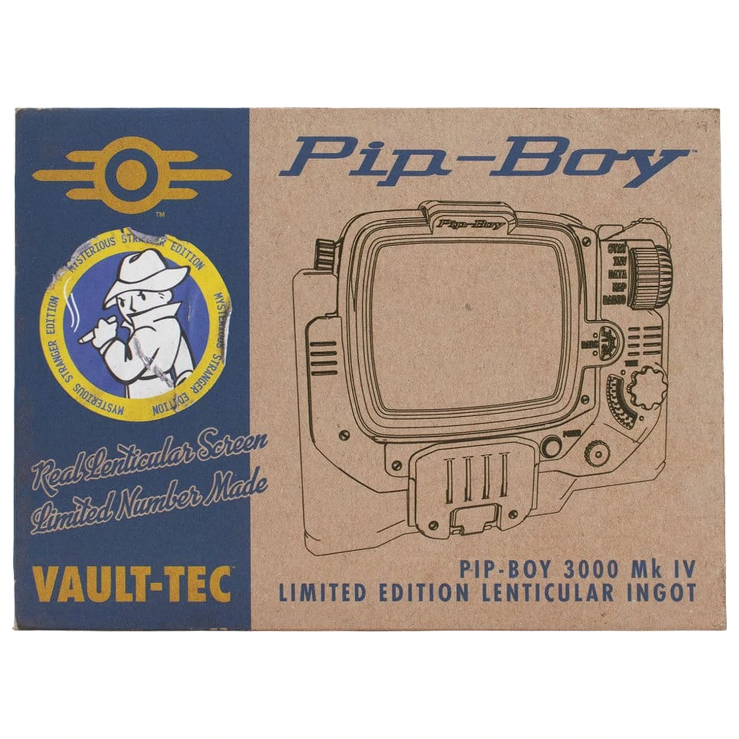 Fallout Ingot Pip-Boy Editie Limitata Lenticular Mysterious Stranger Varianta poza produsului