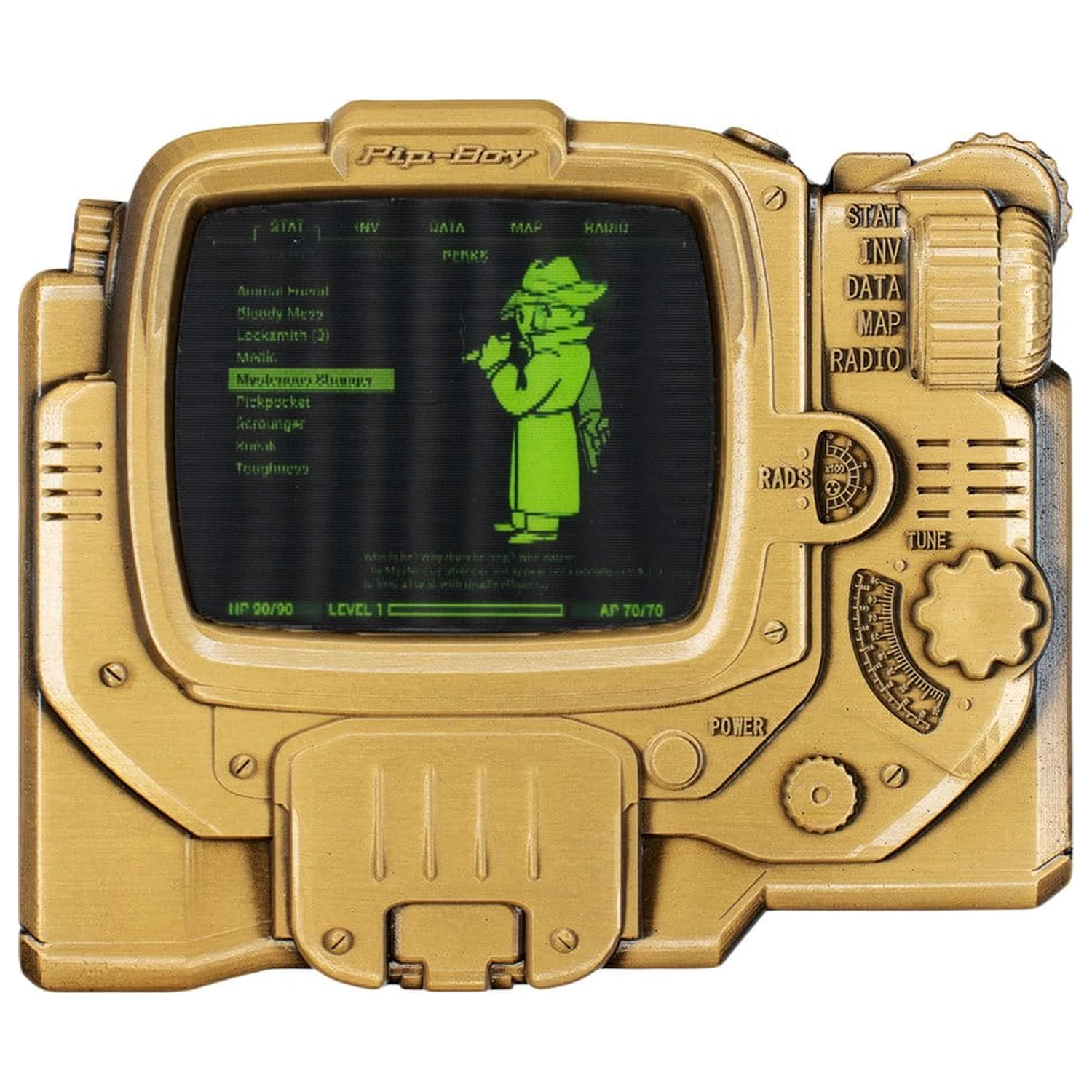 Fallout Ingot Pip-Boy Editie Limitata Lenticular Mysterious Stranger Varianta poza produsului