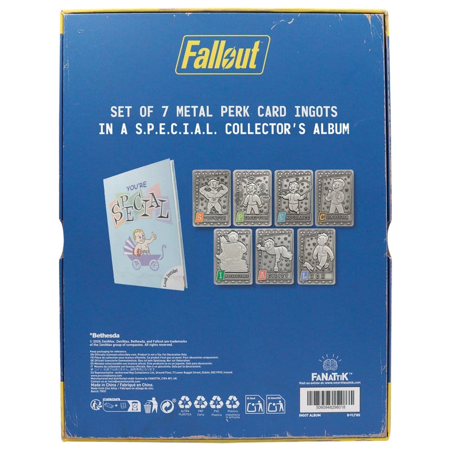 Fallout Lingouri cu Album S.P.E.C.I.A.L. Album pentru Colectia de Carti Perk poza produsului