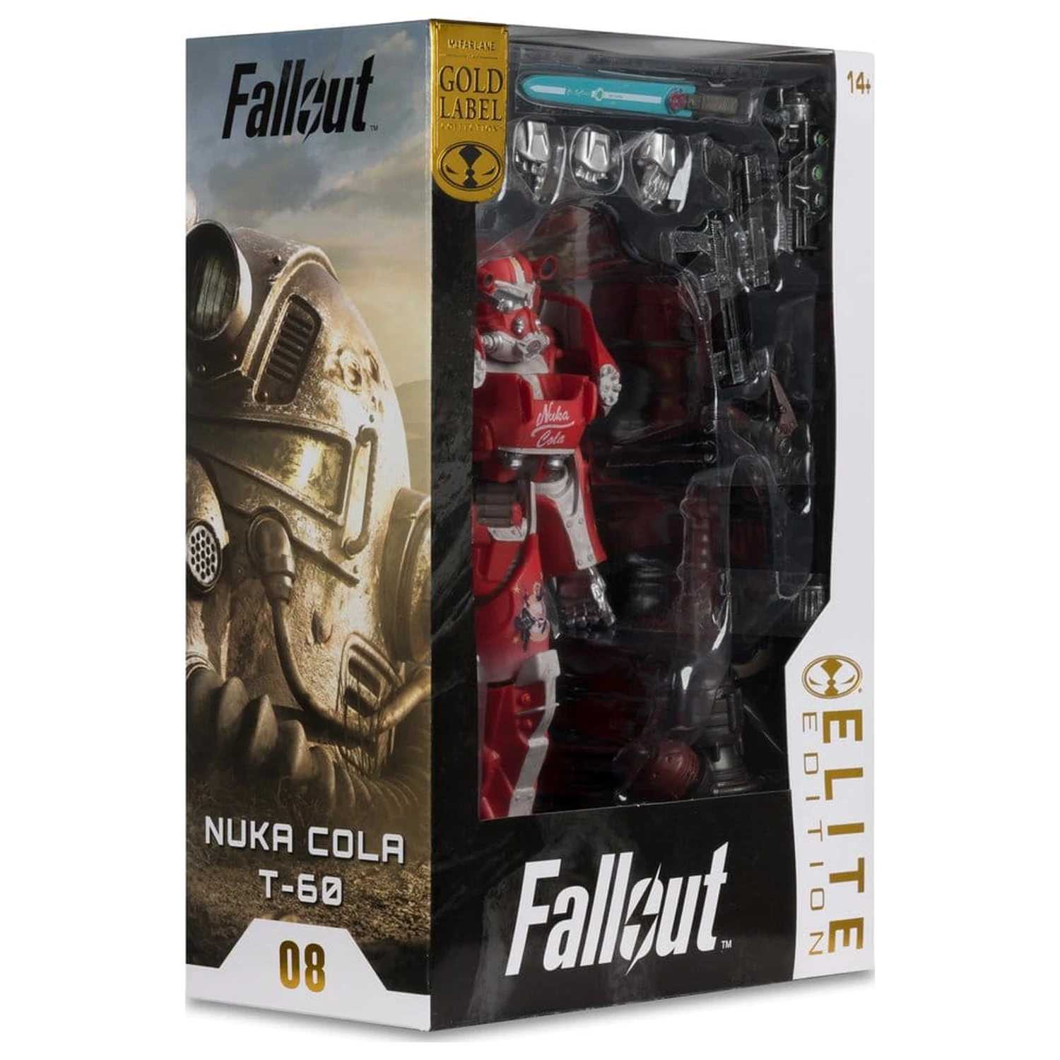 Fallout McFarlane Elite Edition Figurina de actiune Fallout 76 Nuka Cola T-60 (Gold Label) 19 cm poza produsului
