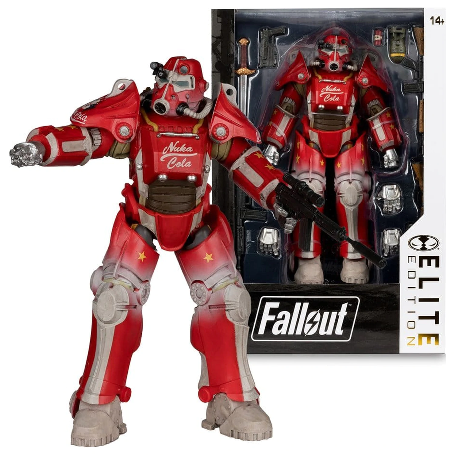 Fallout McFarlane Elite Edition Deluxe Figurina de actiune T-45B Nuka Cola 20 cm poza produsului