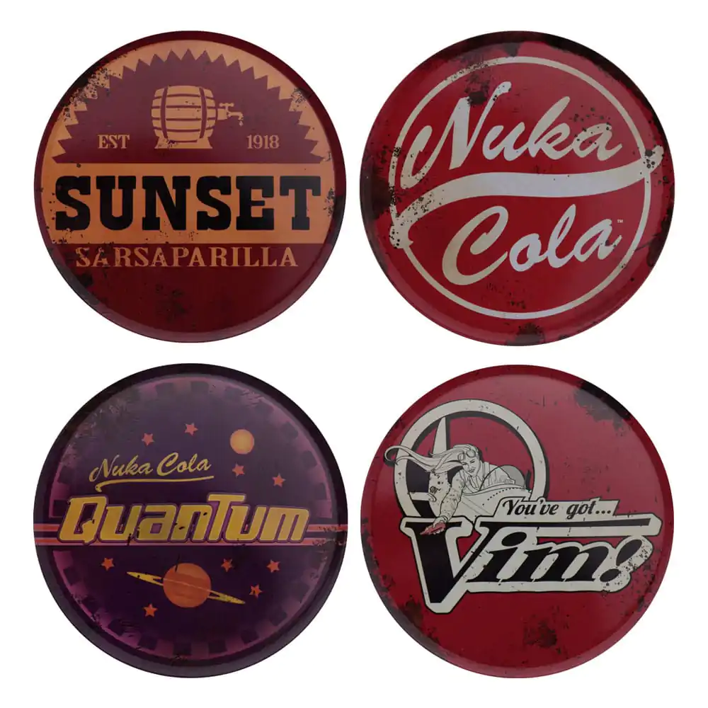 Fallout Coaster 4-Pack din metal pentru băuturi poza produsului