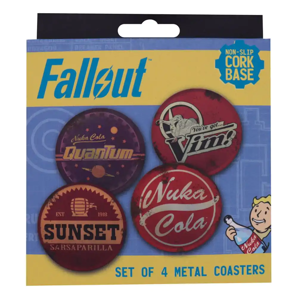 Fallout Coaster 4-Pack din metal pentru băuturi poza produsului