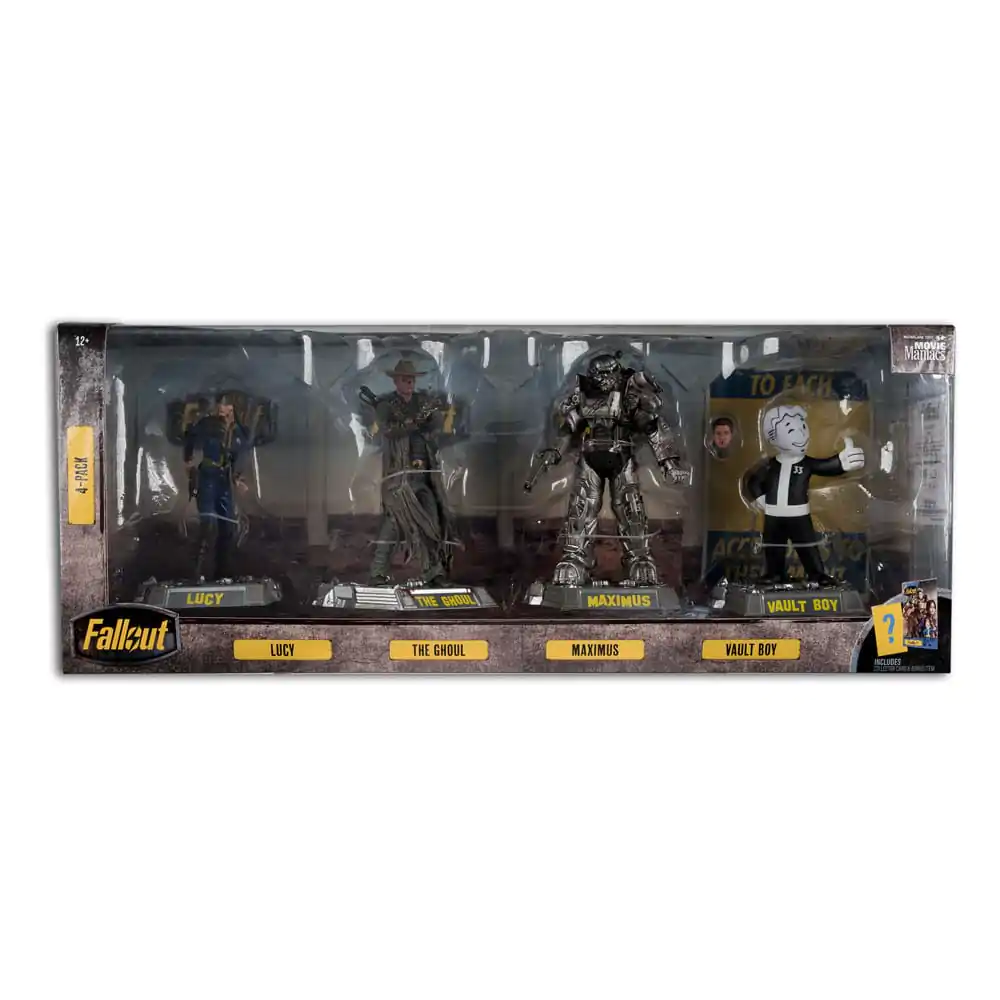 Fallout Movie Maniacs Statuie PVC Set 4 Lucy, Maximus, The Ghoul & Vault Boy 15 cm poza produsului