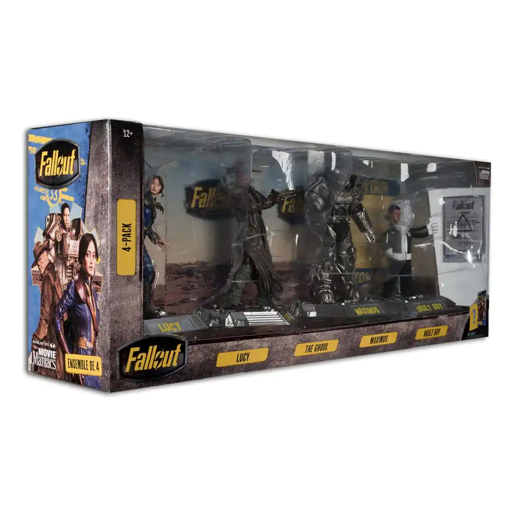 Fallout Movie Maniacs Statuie PVC Set 4 Lucy, Maximus, The Ghoul & Vault Boy 15 cm poza produsului