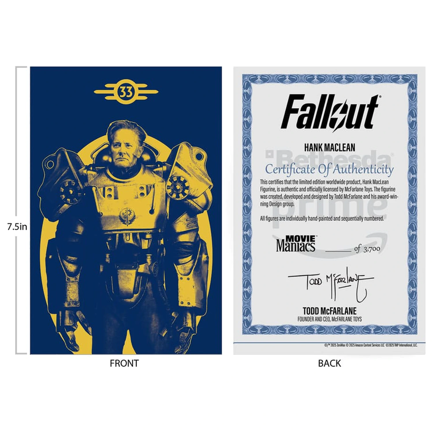 Fallout Movie Maniacs Figurina de actiune Hank Maclean (Season 2) (Red Platinum Edition) 17 cm poza produsului