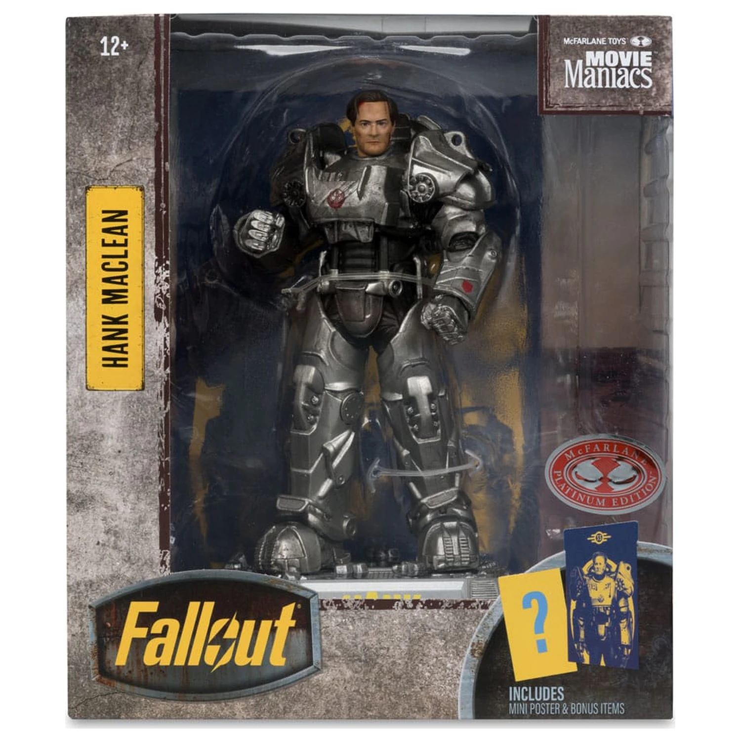 Fallout Movie Maniacs Figurina de actiune Hank Maclean (Season 2) (Red Platinum Edition) 17 cm poza produsului