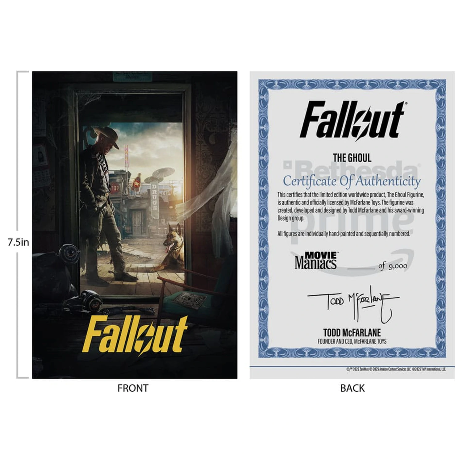 Fallout Movie Maniacs Figurina de actiune The Ghoul (Season 2) 17 cm poza produsului