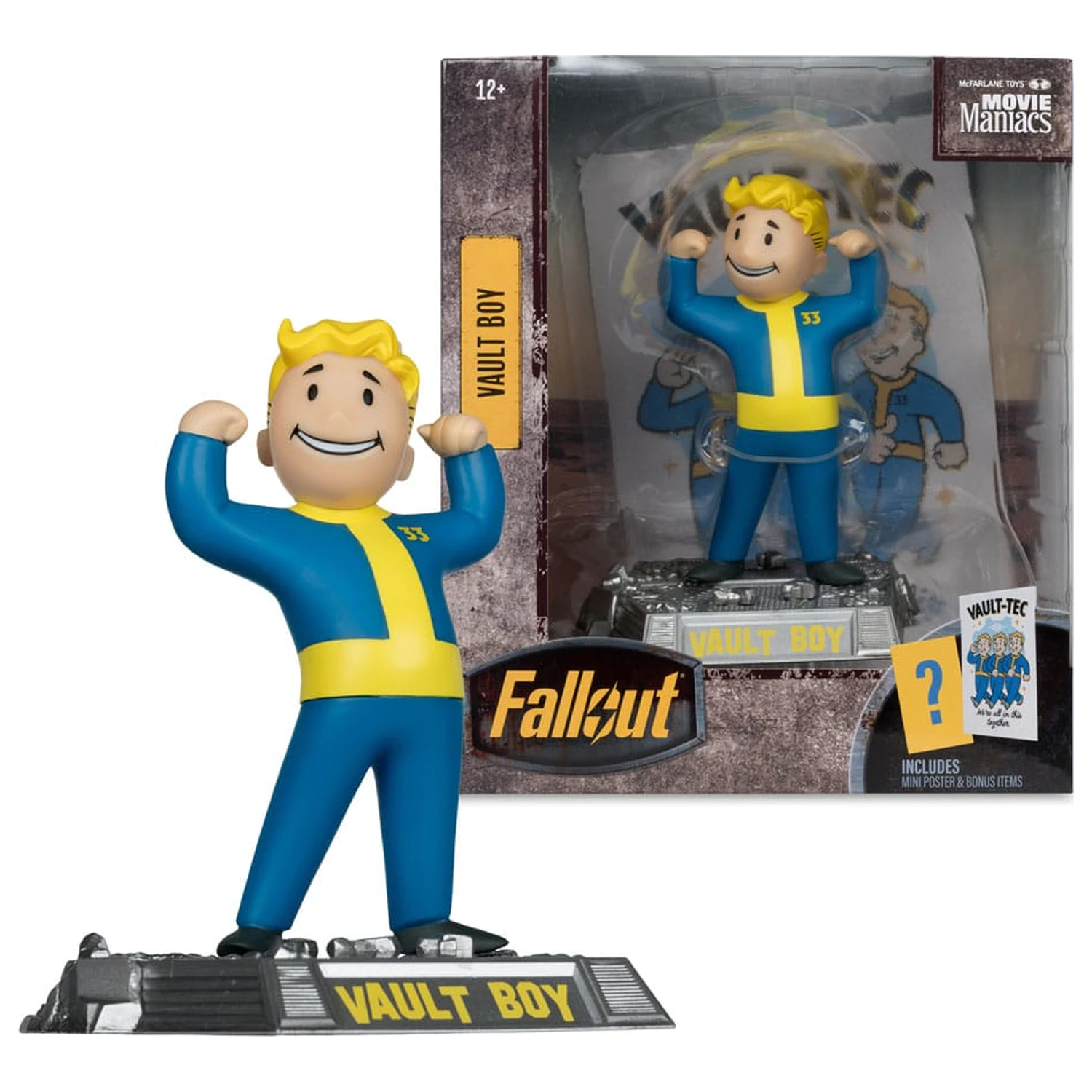 Fallout Movie Maniacs Figurina de acțiune Vault Boy Versiunea 1 14 cm poza produsului