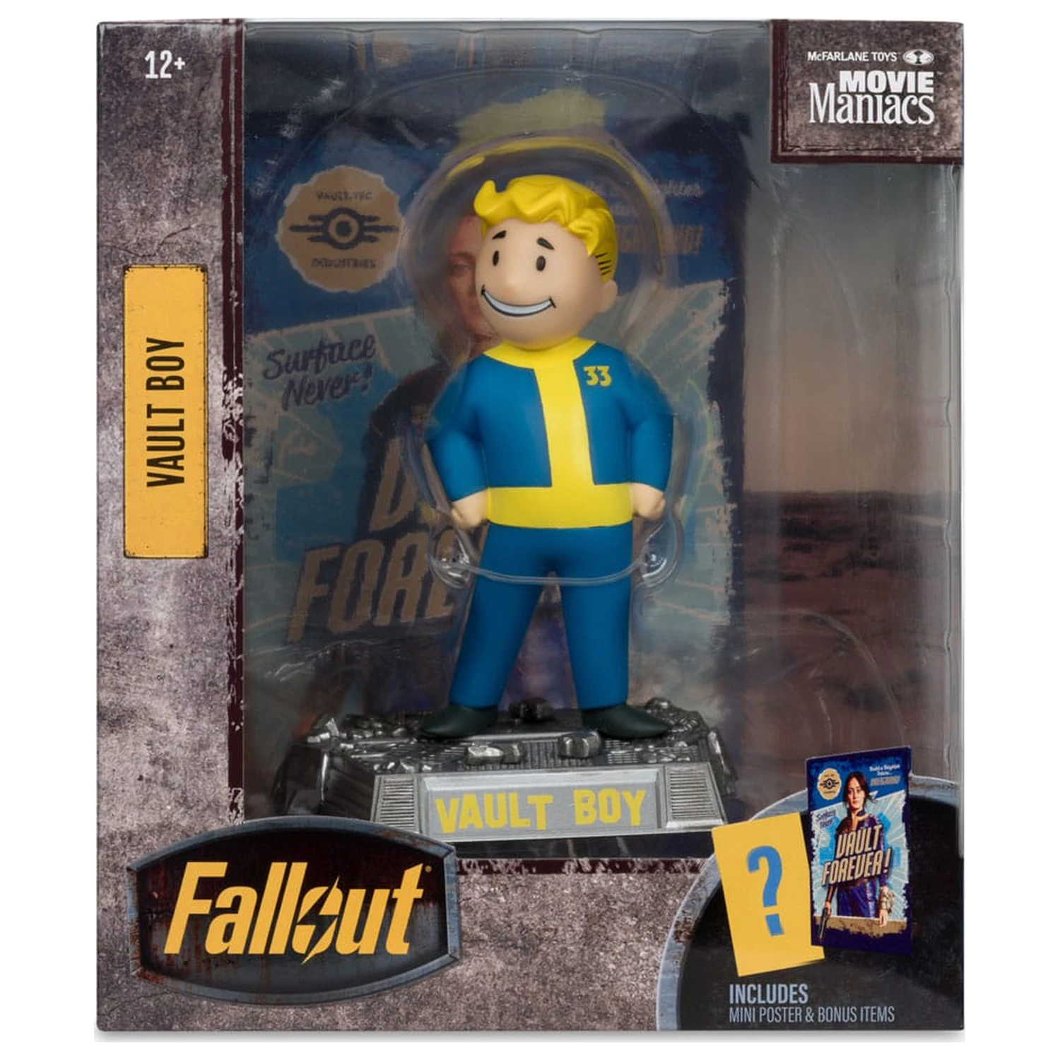 Fallout Movie Maniacs Action Figure Vault Boy Version 2 14 cm poza produsului