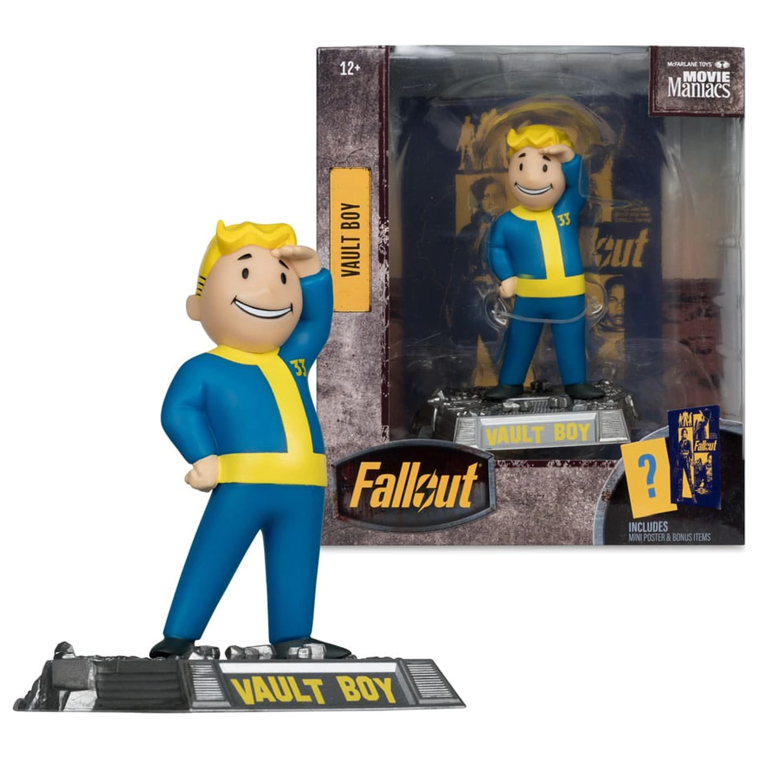 Fallout Movie Maniacs figurina de actiune Vault Boy Versiunea 3 14 cm poza produsului