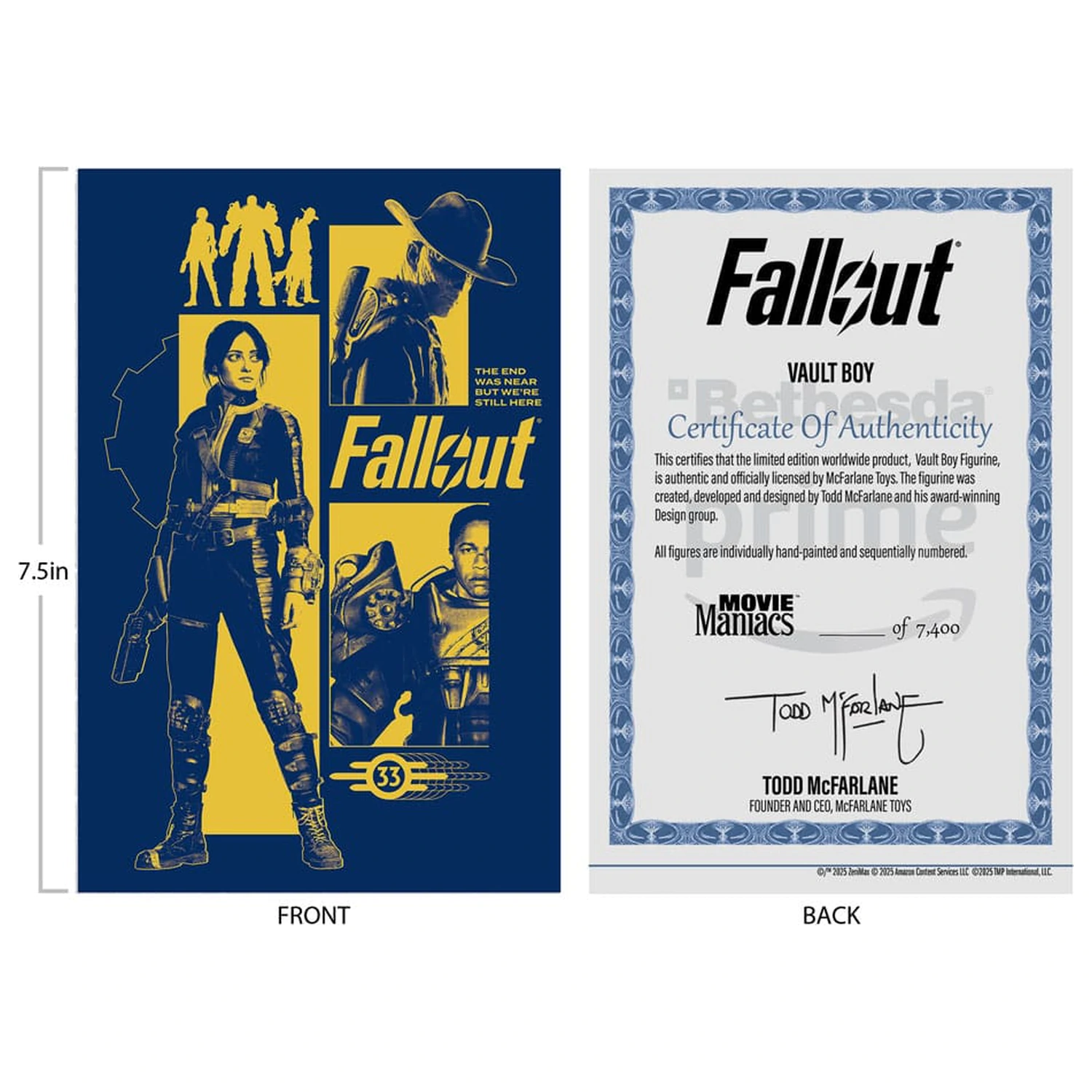 Fallout Movie Maniacs figurina de actiune Vault Boy Versiunea 3 14 cm poza produsului