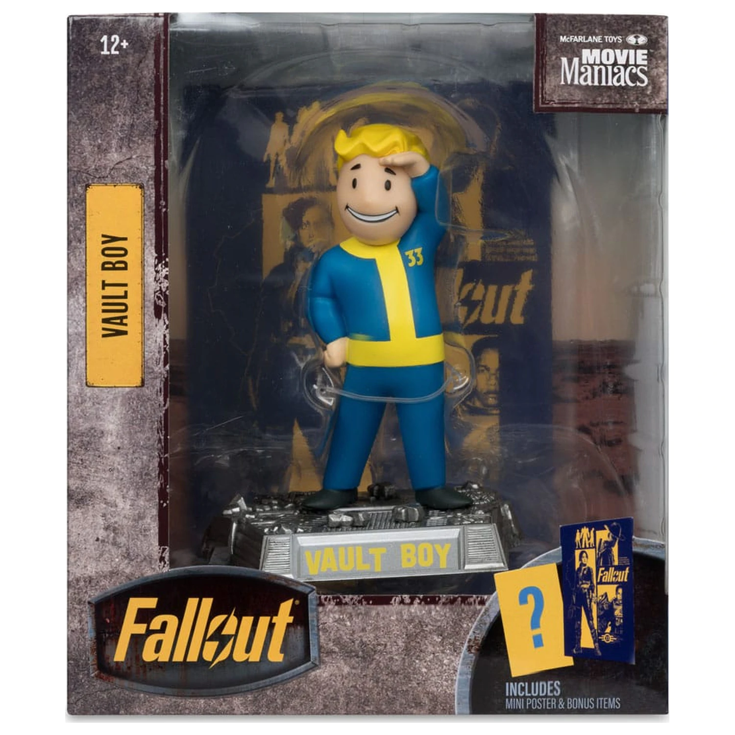 Fallout Movie Maniacs figurina de actiune Vault Boy Versiunea 3 14 cm poza produsului
