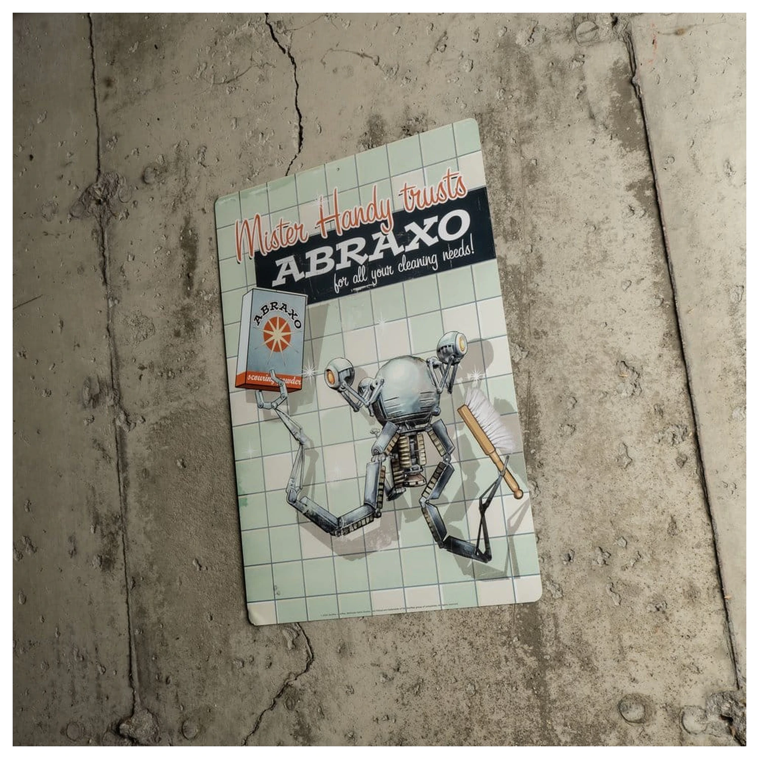 Fallout Metal Sign Mr. Handy poza produsului