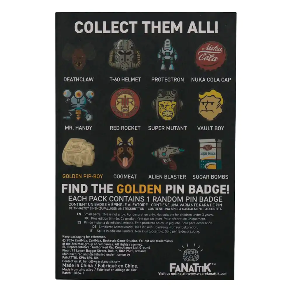 Fallout Pin Badge Misterios Pin poza produsului