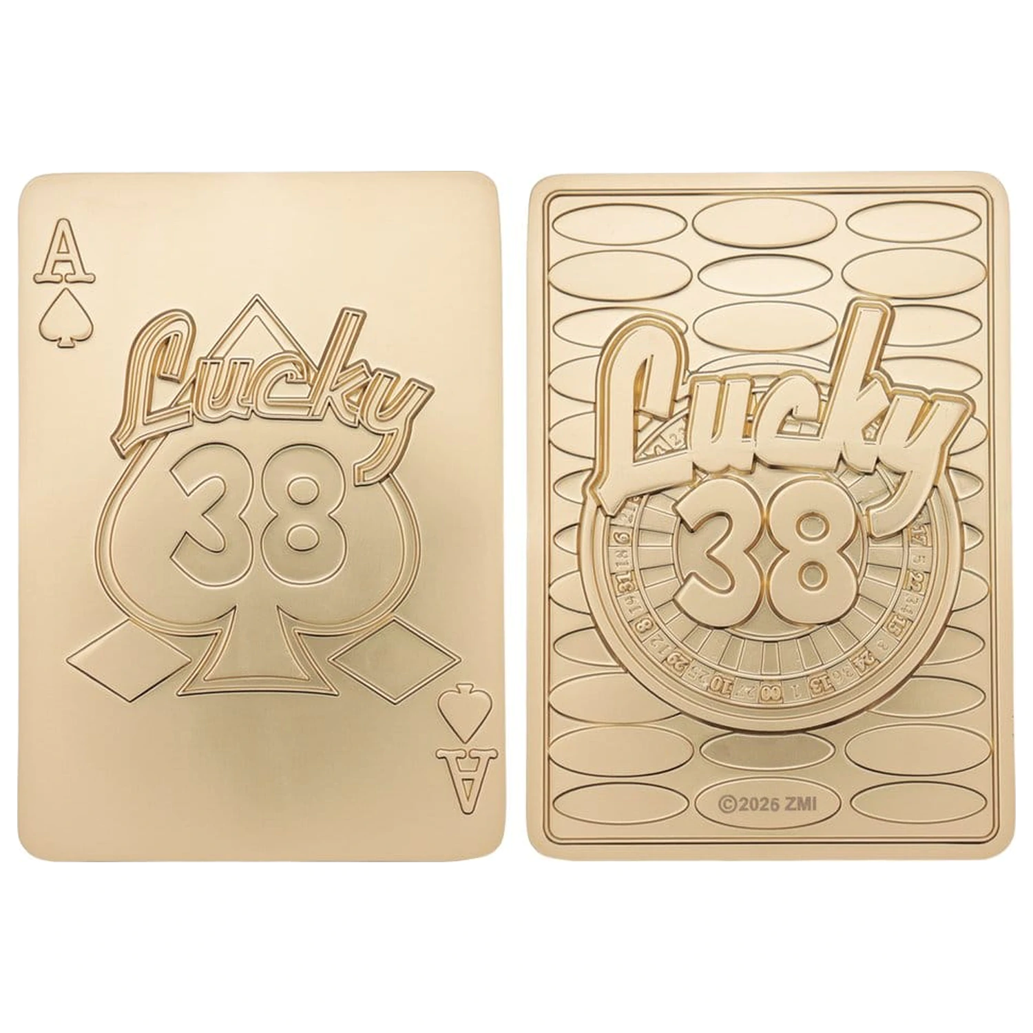 Fallout: New Vegas Replica Lucky 38 Imitation Gold Casino Set Editie Limitata poza produsului