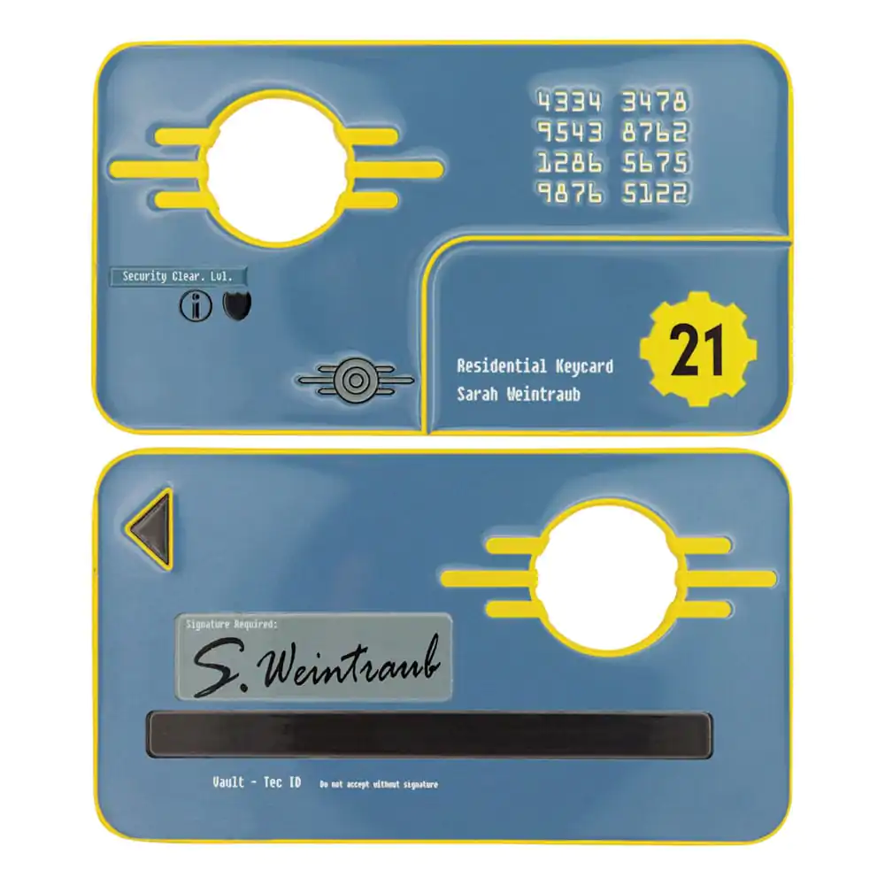 Fallout: New Vegas Replica Vault 21 Security Keycard editie limitata poza produsului