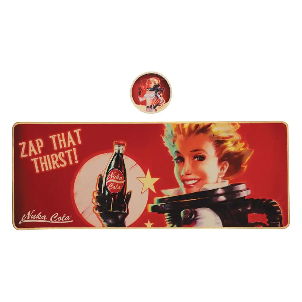 Fallout Desk Pad & Coaster Set Nuka-Cola poza produsului