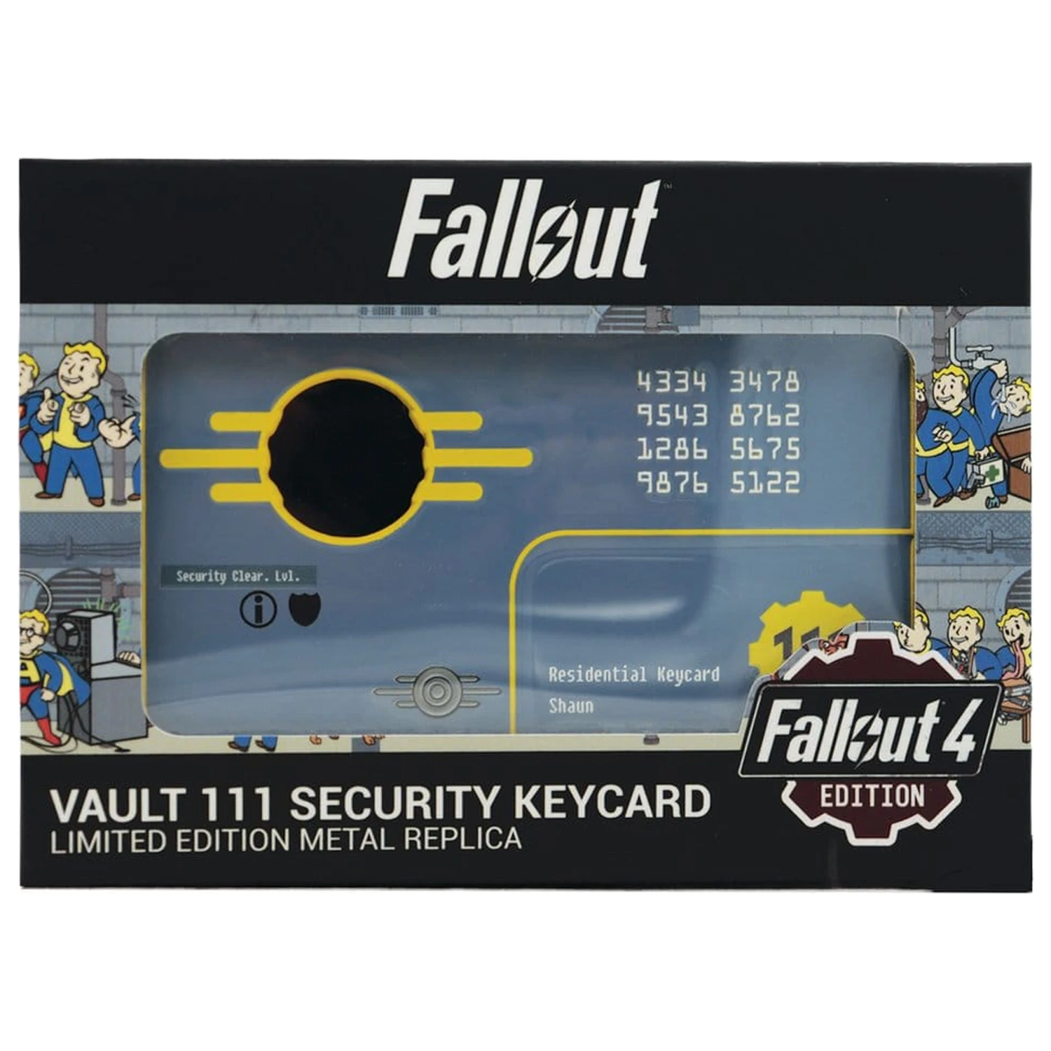 Fallout Replica Security Keycard Vault 111 Limited Edition 11 cm poza produsului