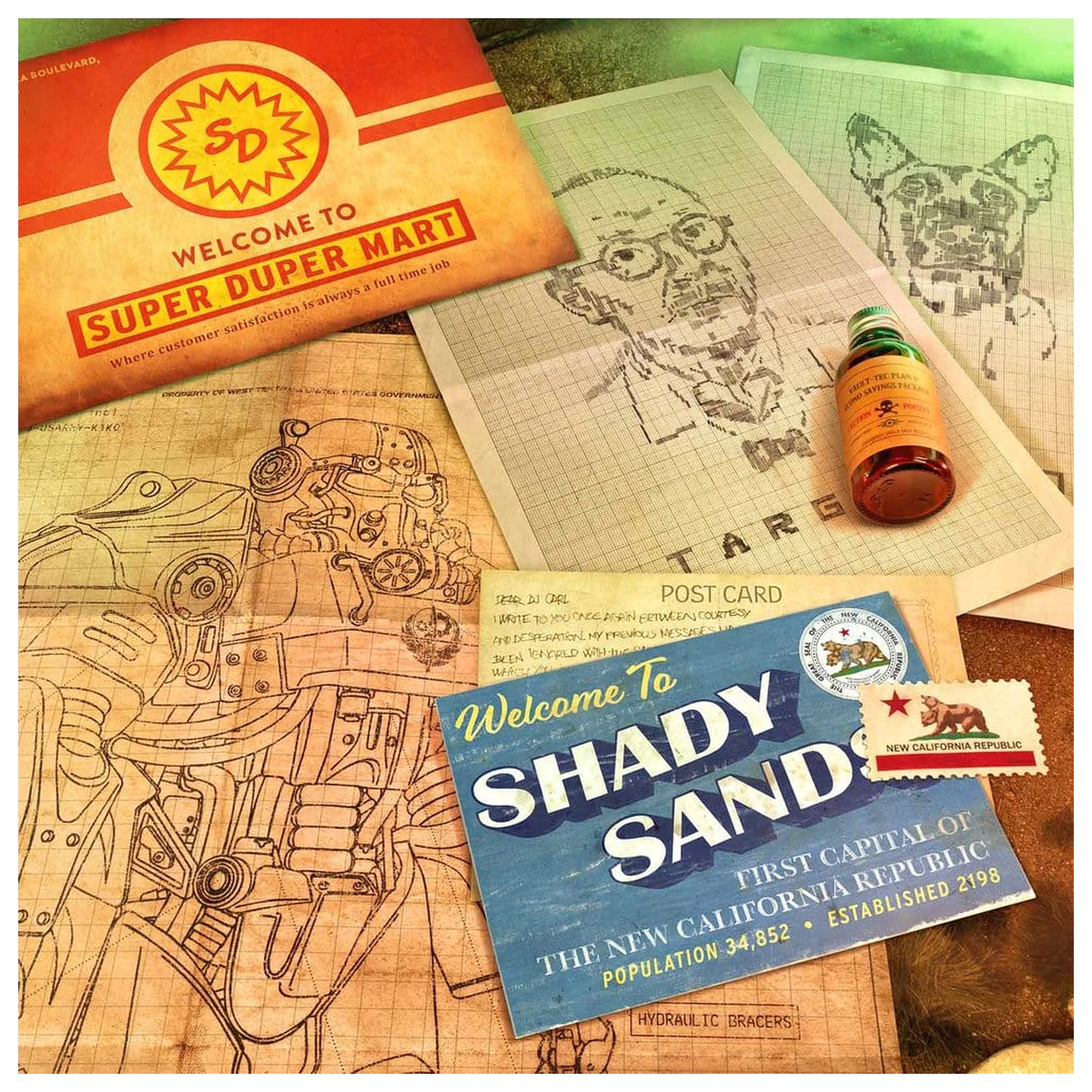 Fallout Gift Box Wasteland Treasures Kit poza produsului