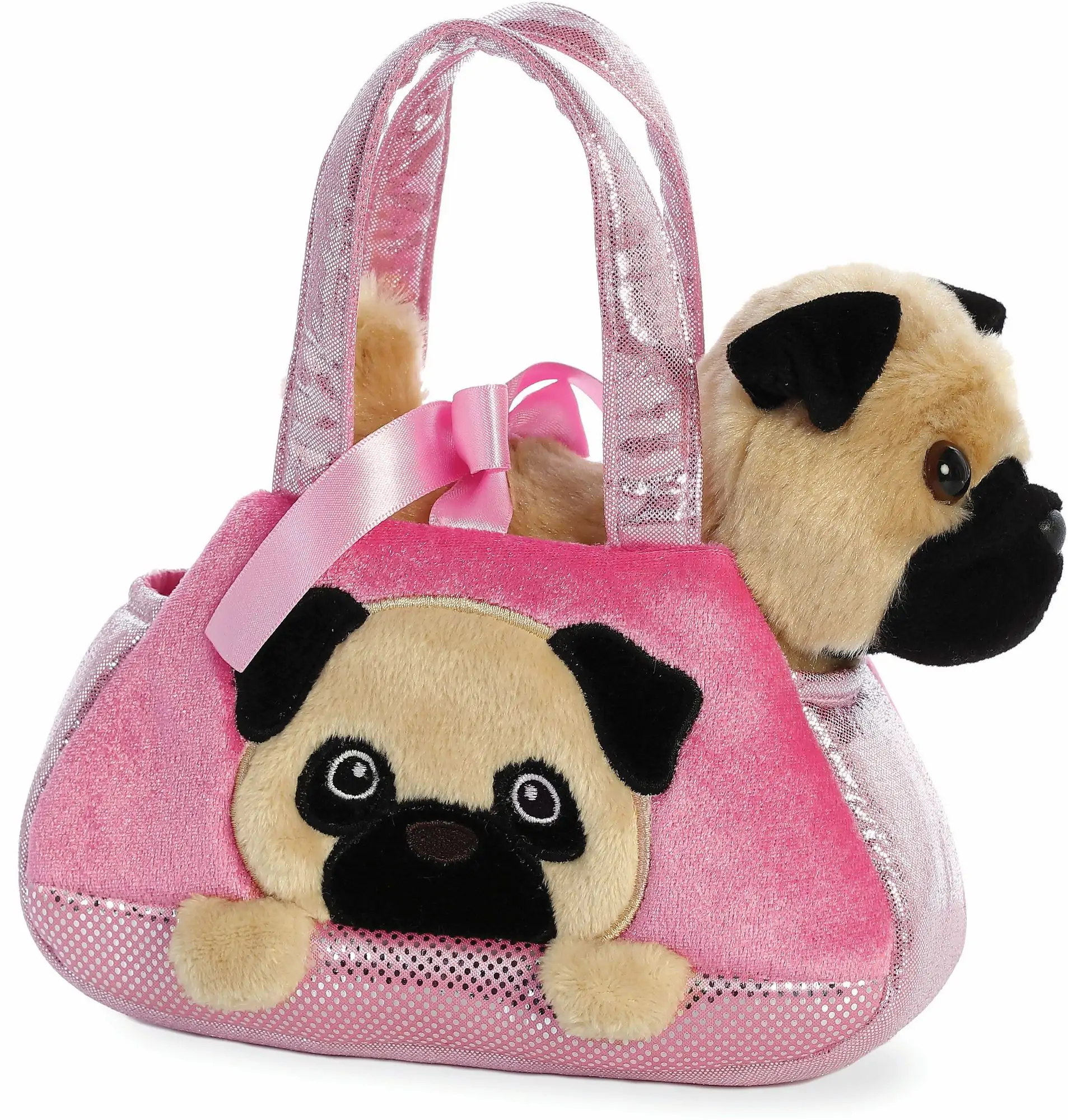 Jucărie de pluș moale Fancy Pal Pug 21cm poza produsului
