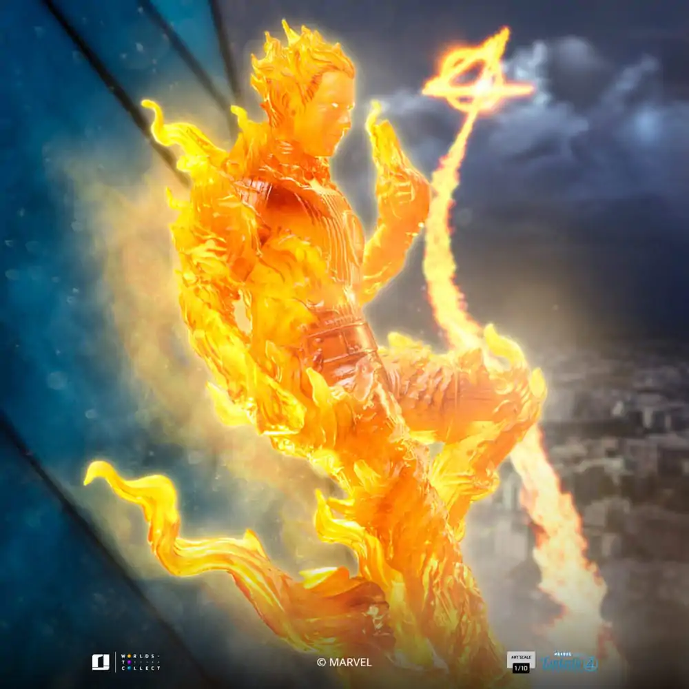Statuie Artistică Fantastic Four Scale 1/10 Torța Umană 30 cm poza produsului