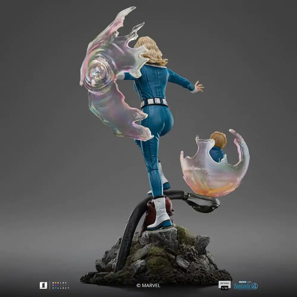 Statuie Fantastic Four Art Scale 1/10 Invisible Woman and Franklin 28 cm poza produsului