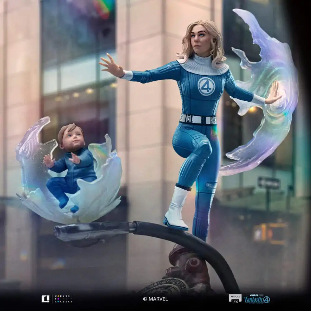 Statuie Fantastic Four Art Scale 1/10 Invisible Woman and Franklin 28 cm poza produsului