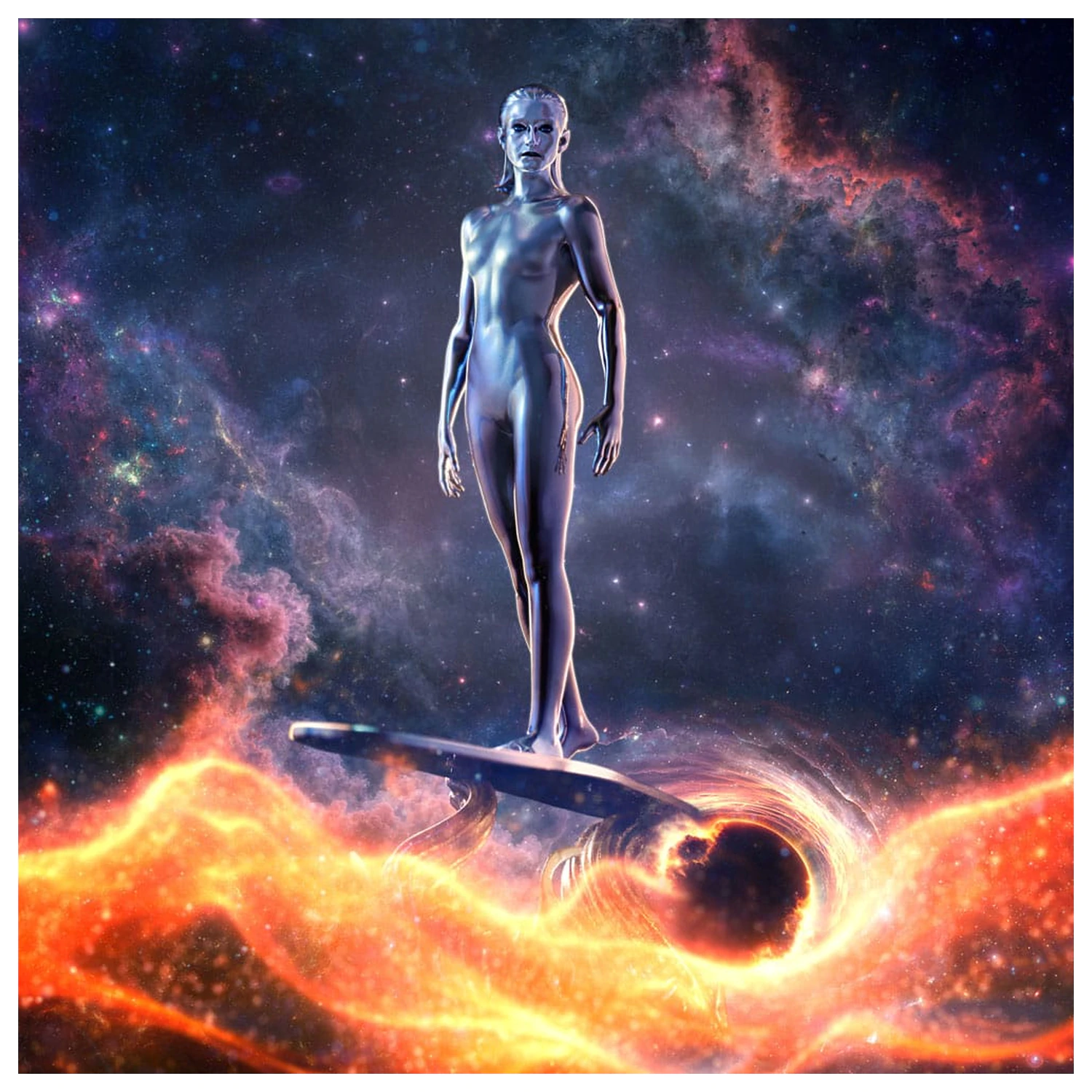 Fantastic Four Art Scale Statuie 1/10 Silver Surfer 27 cm poza produsului