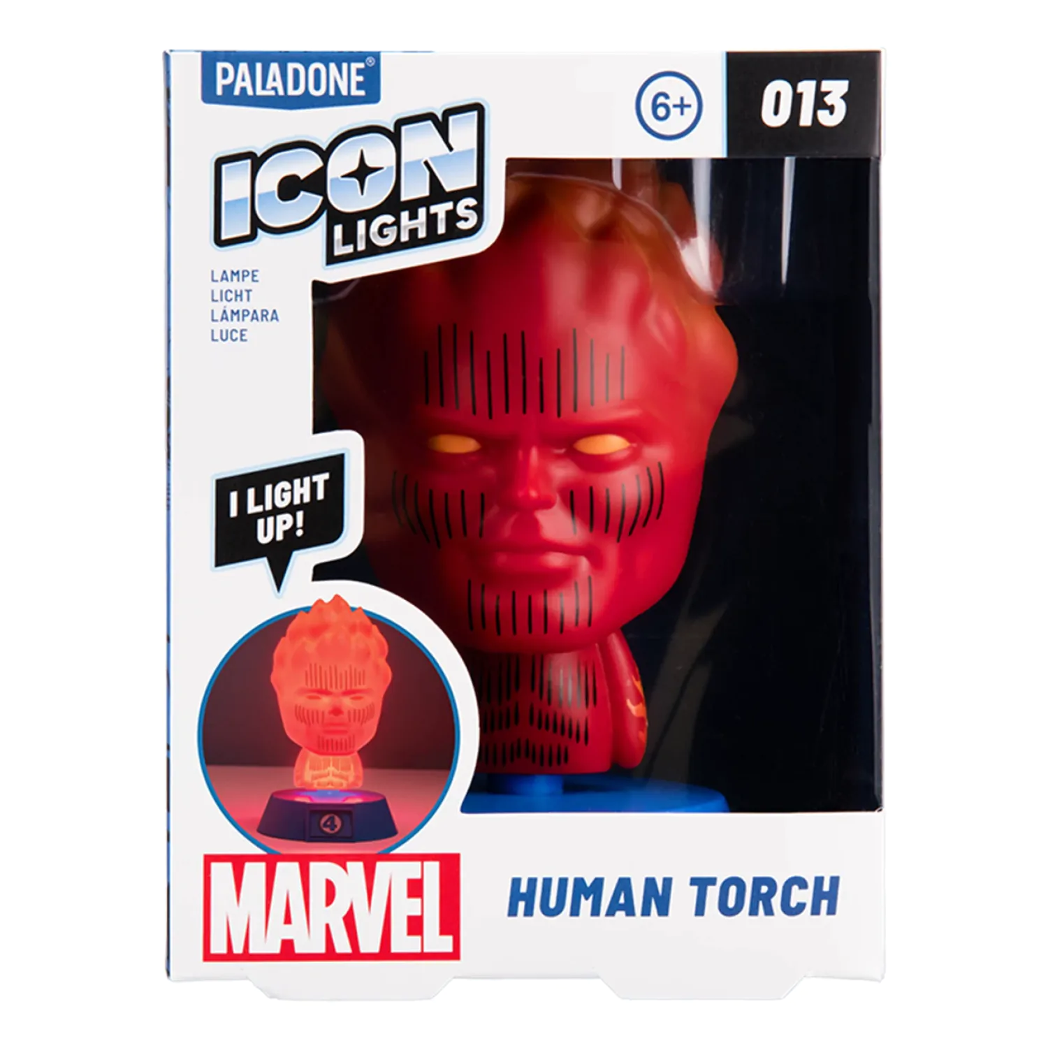 Fantastic Four Icons Light Human Torch 11 cm poza produsului
