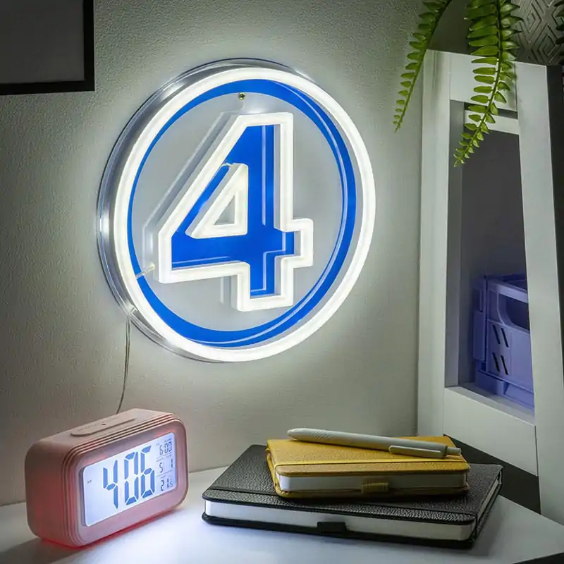 Fantastic Four Lampa de perete LED Light Logo Neon poza produsului