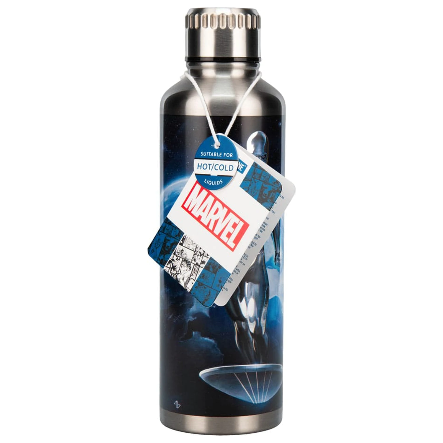 Fantastic Four sticla de apa metalica Silver Surfer poza produsului