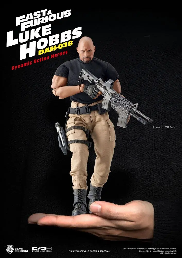 Fast & Furious Dynamic 8ction Heroes Figurina de acțiune 1/9 Luke Hobbs 21 cm poza produsului