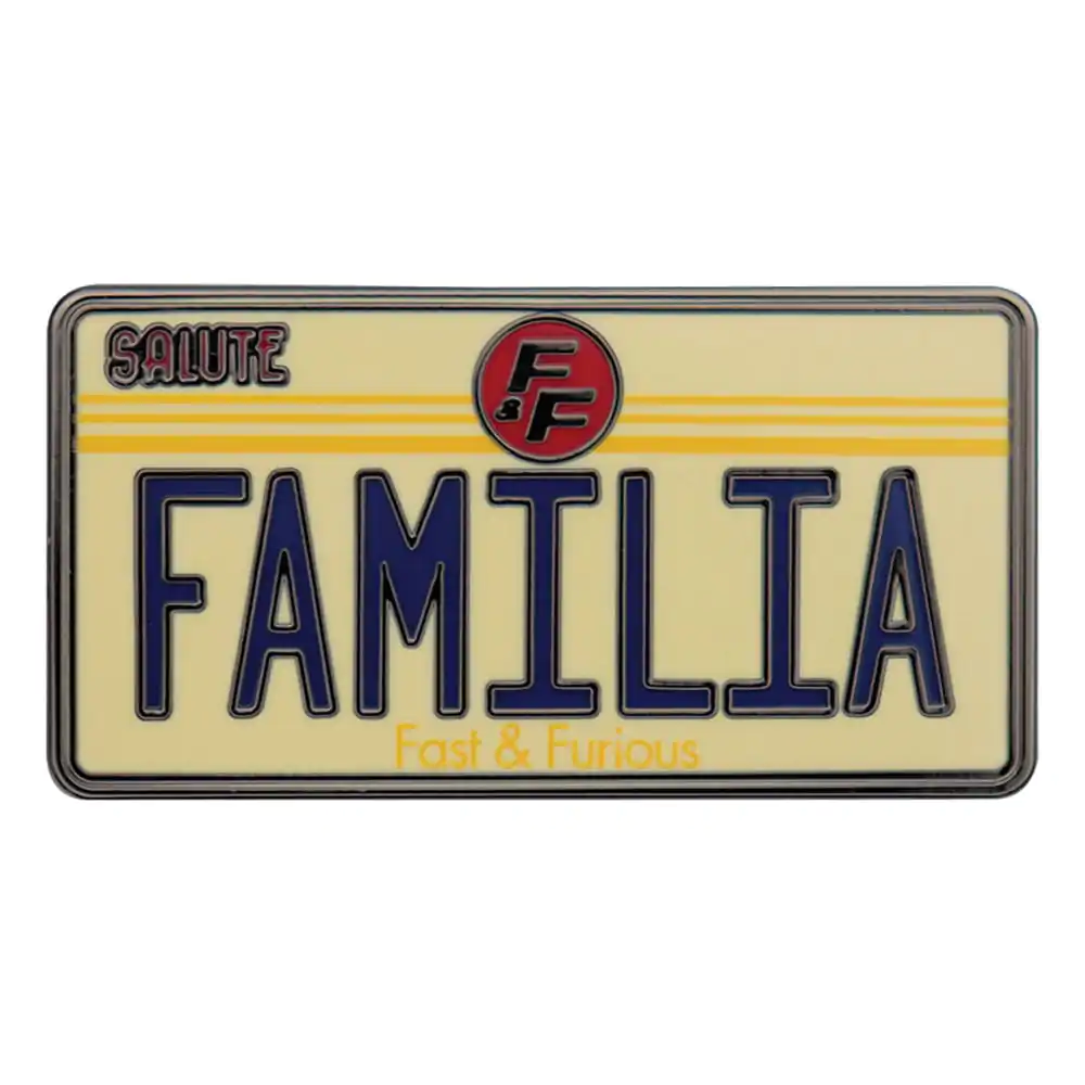 Fast & Furious Insigna Pin Familia Placa de inmatriculare poza produsului
