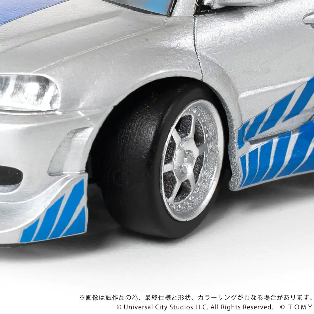 Fast & Furious Q-Village Vehicul with mini-figurina Nissan Skyline GT-R (R34) 9 cm poza produsului