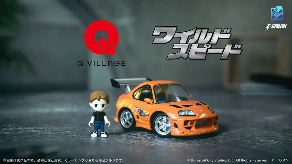 Fast & Furious Q-Village Vehicul cu minifigurina Toyota Supra JZA80 9 cm poza produsului