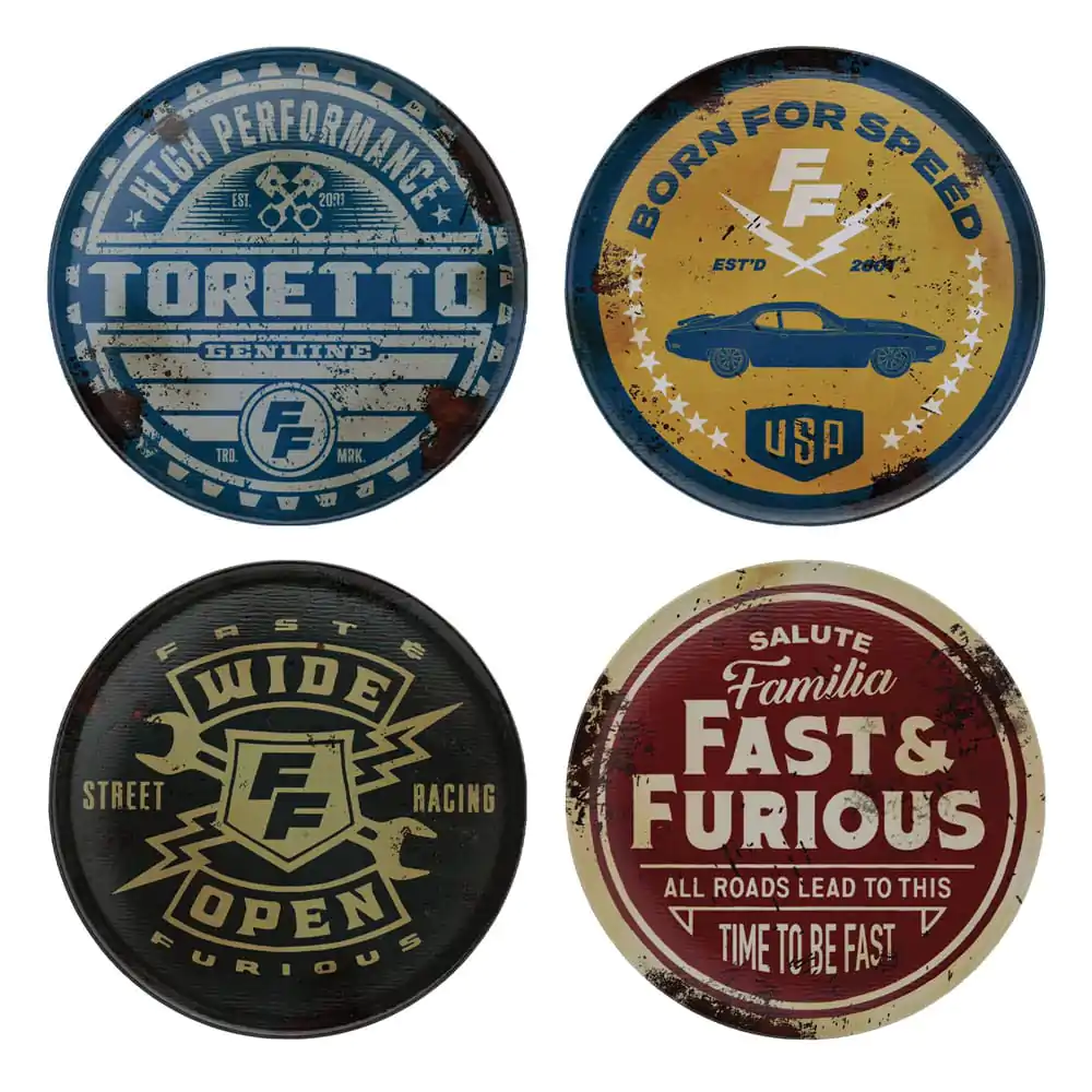 Fast & Furious Subpahar Set de 4 Vintage Style poza produsului
