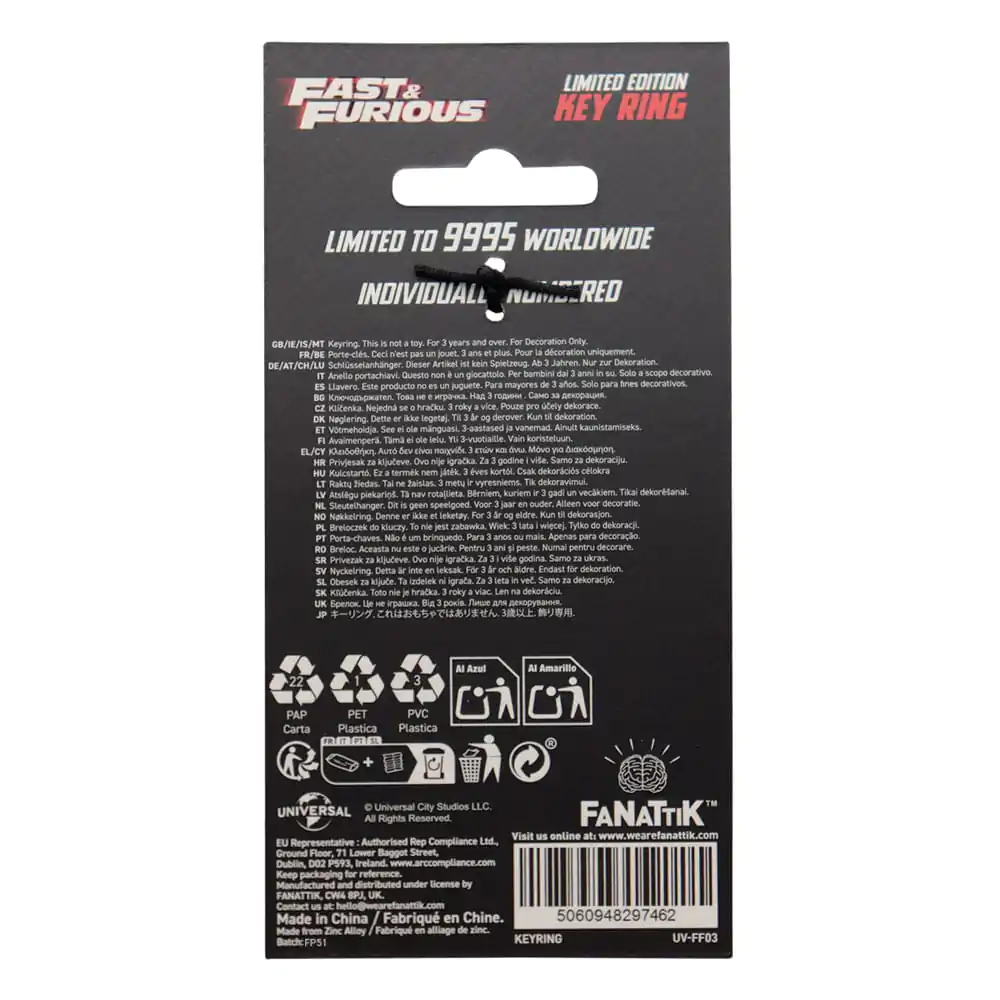 Fast &amp; Furious Breloc You Ride You Fight Limited Edition poza produsului