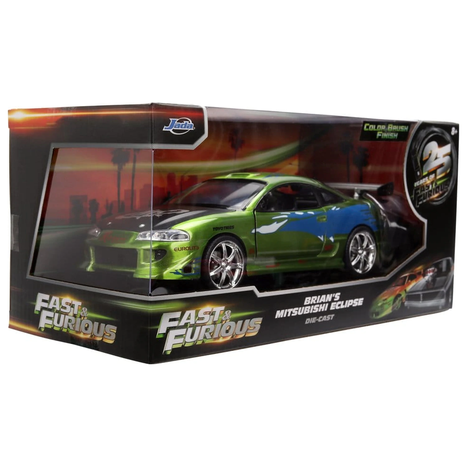 Fast & Furious Diecast Vehicul 1:24 Anniversary Mitsubishi 19 cm poza produsului