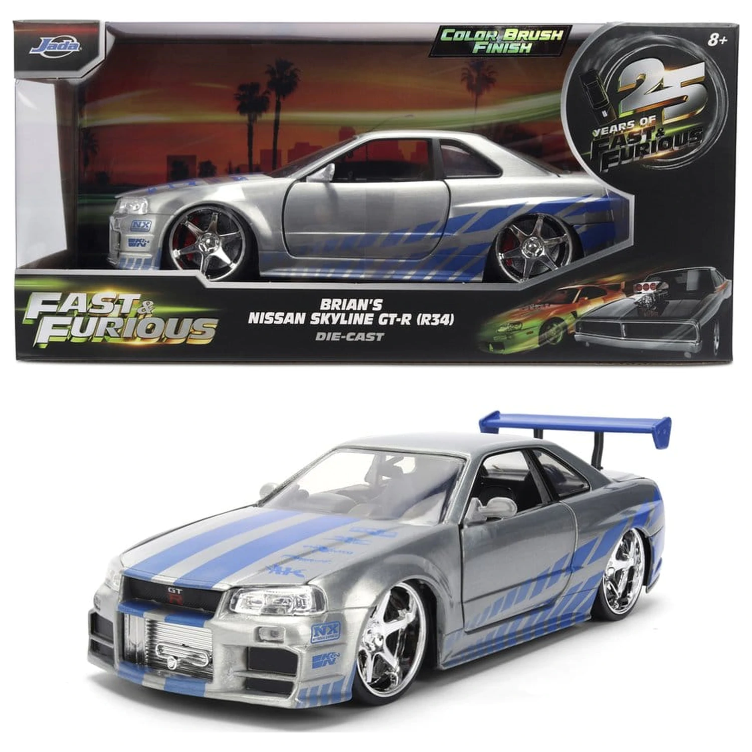 Fast & Furious Vehicul Diecast 1:24 Anniversary Nissan Skyline 19 cm poza produsului