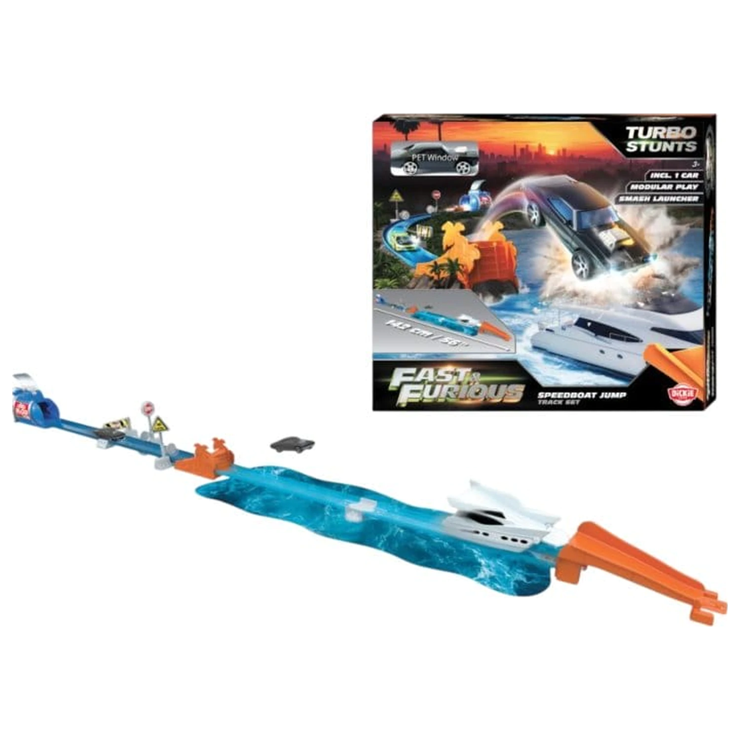 Fast & Furious Playset barca cu motor Saritura 11 cm poza produsului