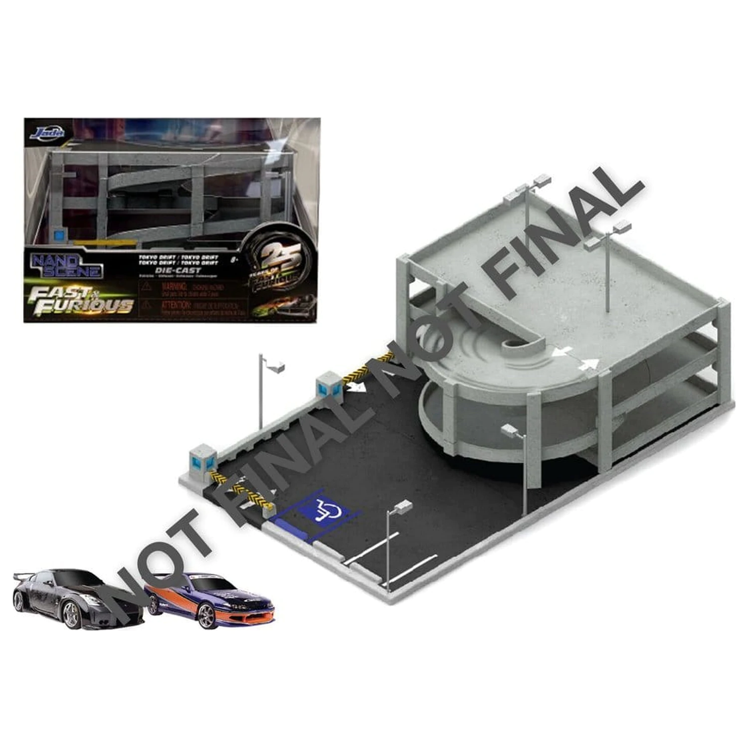 Fast & Furious Nano Scene Diorama Tokyo Drift Garage poza produsului