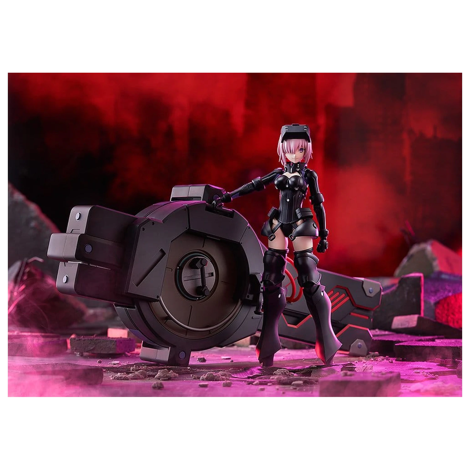 Fate/Grand Order Plamatea Plastic Model Kit Shielder/Mash Kyrielight (Ortinax) Black Barrel Edition 17 cm poza produsului