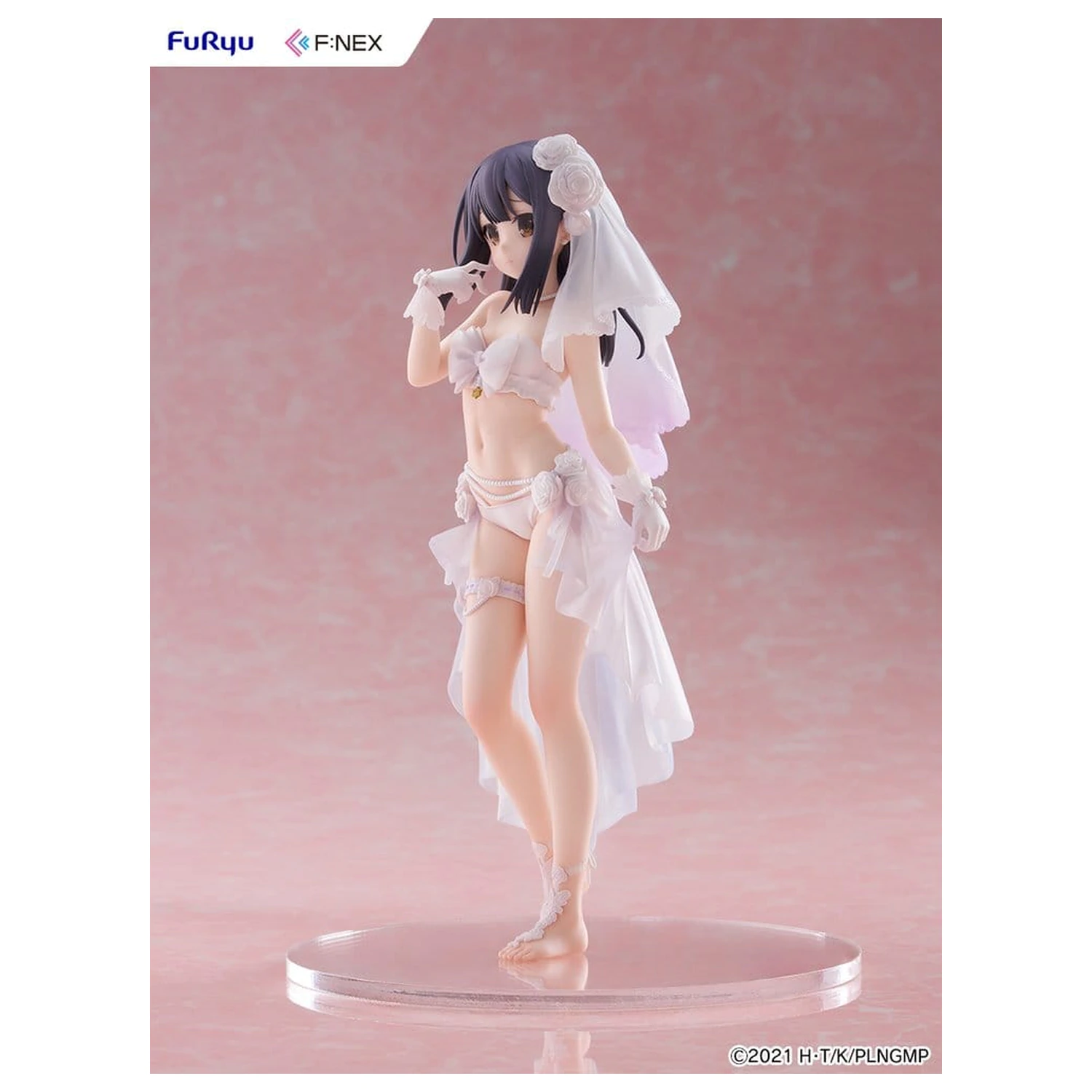 Fate/kaleid liner Prisma Illya: Licht - The Nameless Girl F:NEX figurina din PVC 1/7 Miyu Edelfelt Wedding Swimsuit Ver. 21 cm poza produsului