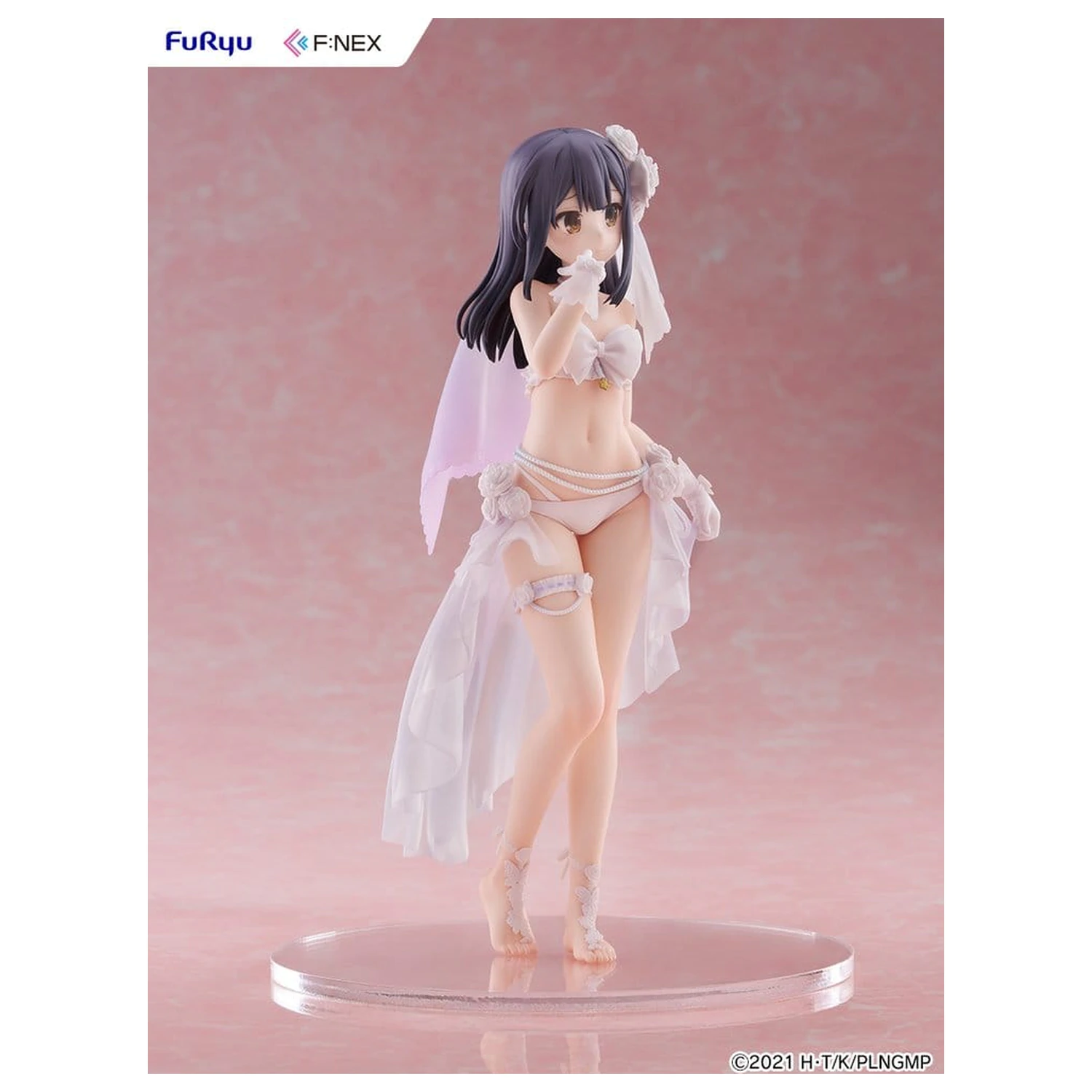 Fate/kaleid liner Prisma Illya: Licht - The Nameless Girl F:NEX figurina din PVC 1/7 Miyu Edelfelt Wedding Swimsuit Ver. 21 cm poza produsului
