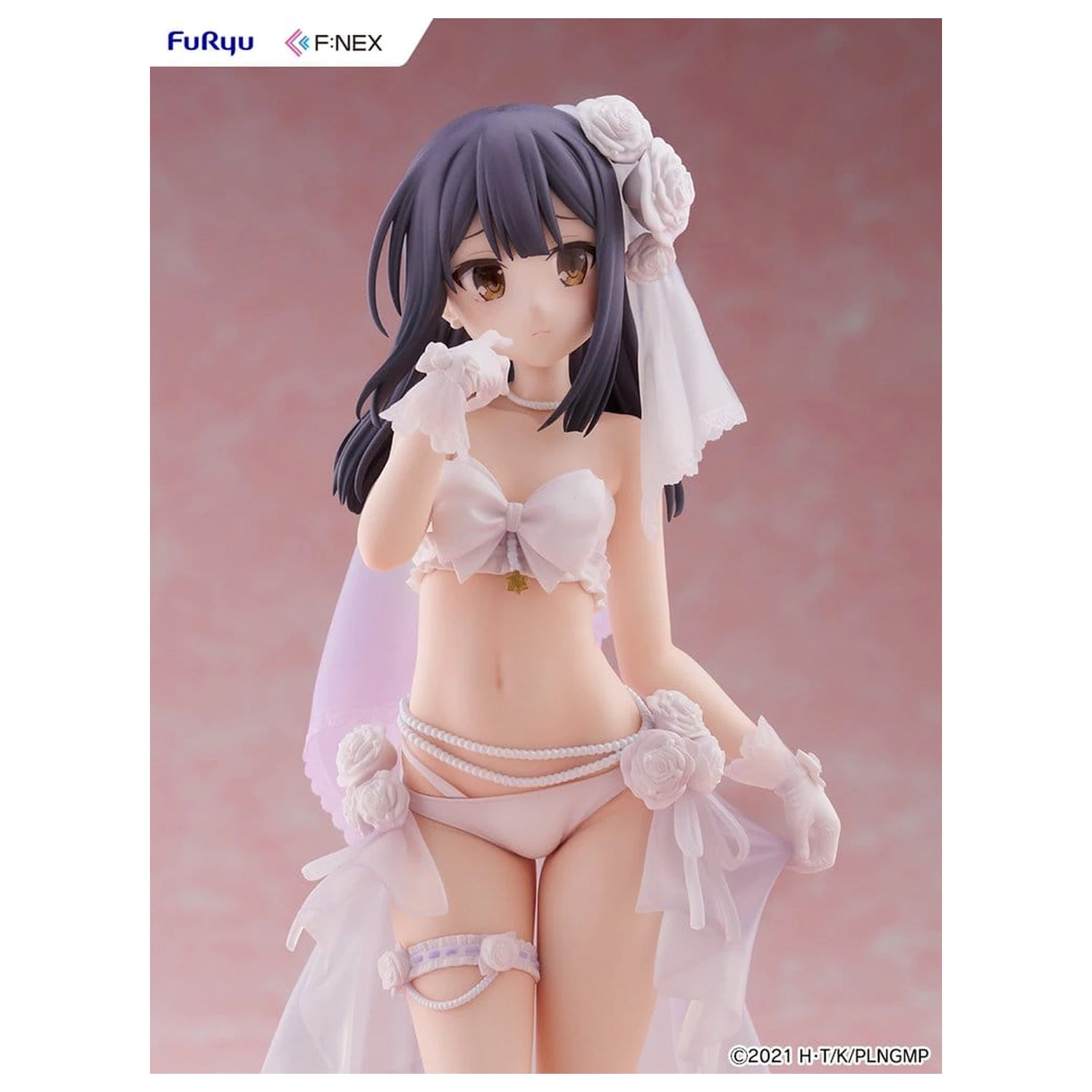 Fate/kaleid liner Prisma Illya: Licht - The Nameless Girl F:NEX figurina din PVC 1/7 Miyu Edelfelt Wedding Swimsuit Ver. 21 cm poza produsului