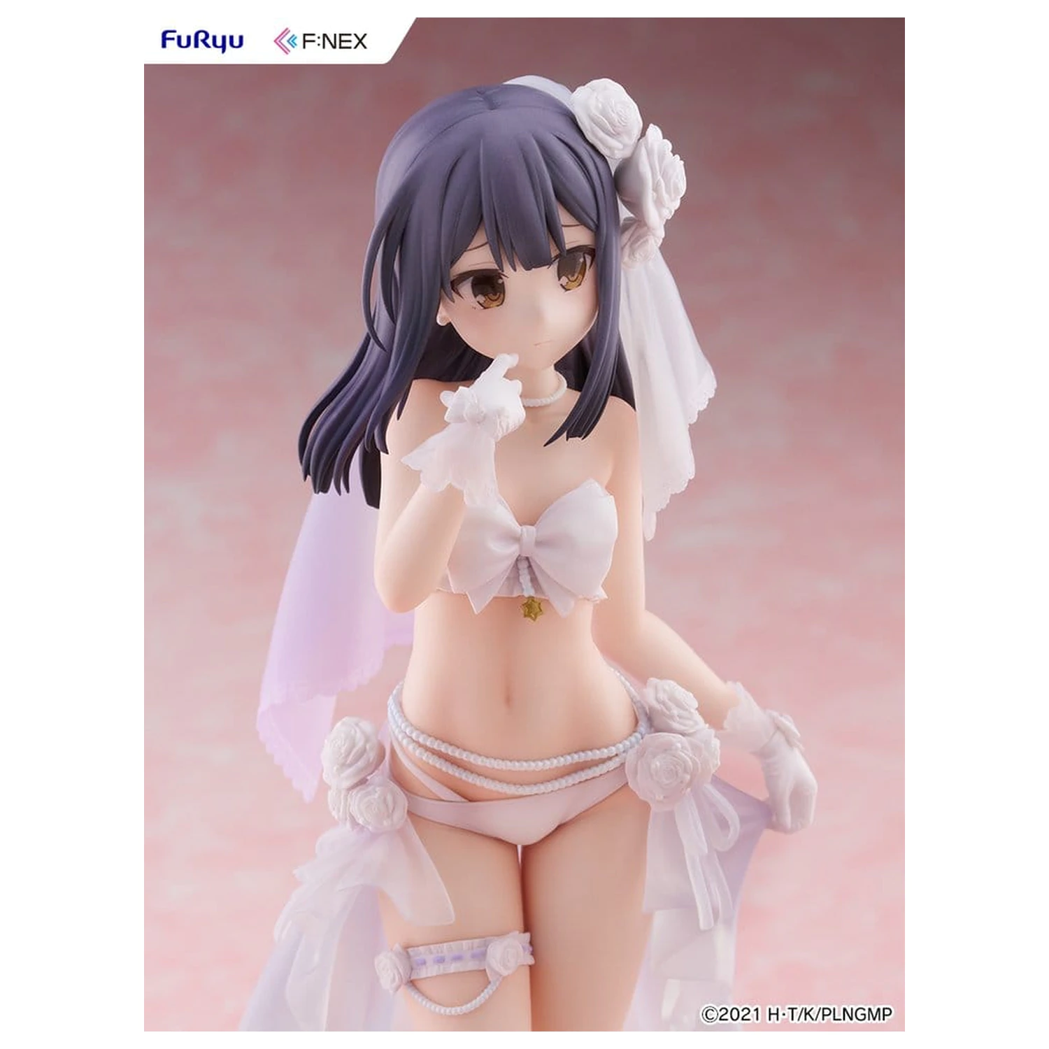 Fate/kaleid liner Prisma Illya: Licht - The Nameless Girl F:NEX figurina din PVC 1/7 Miyu Edelfelt Wedding Swimsuit Ver. 21 cm poza produsului