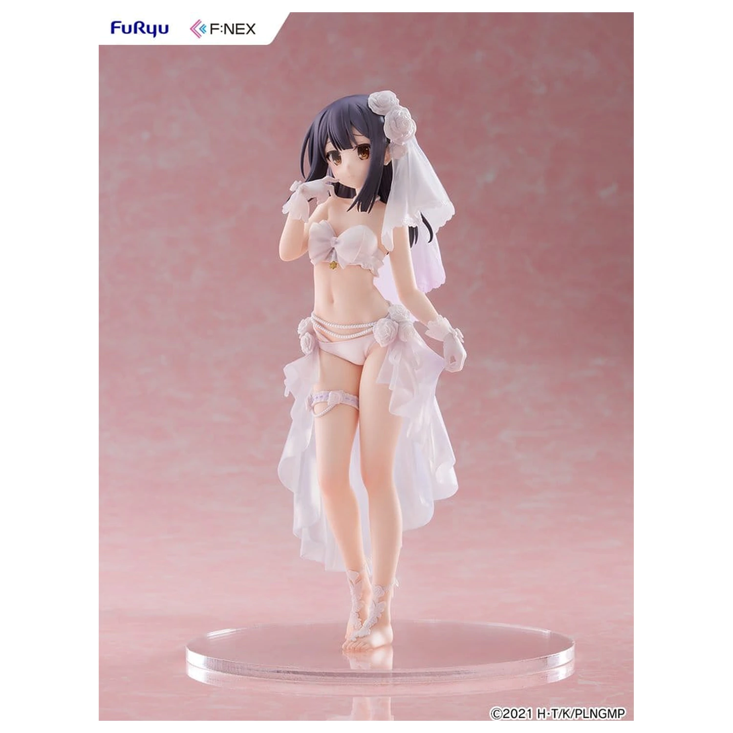 Fate/kaleid liner Prisma Illya: Licht - The Nameless Girl F:NEX figurina din PVC 1/7 Miyu Edelfelt Wedding Swimsuit Ver. 21 cm poza produsului