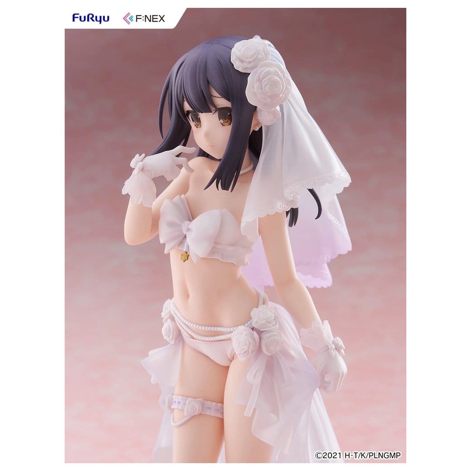 Fate/kaleid liner Prisma Illya: Licht - The Nameless Girl F:NEX figurina din PVC 1/7 Miyu Edelfelt Wedding Swimsuit Ver. 21 cm poza produsului