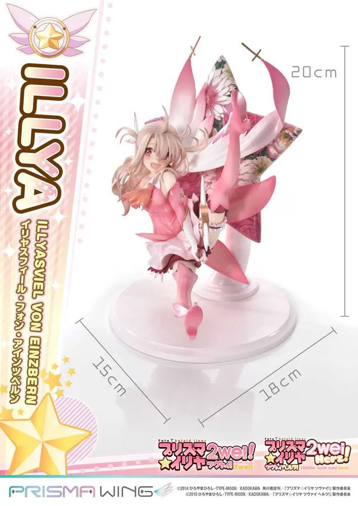 Figurină PVC Fate Prisma Wing 1/7 Illyasviel von Einzbern Bonus Version 20 cm poza produsului